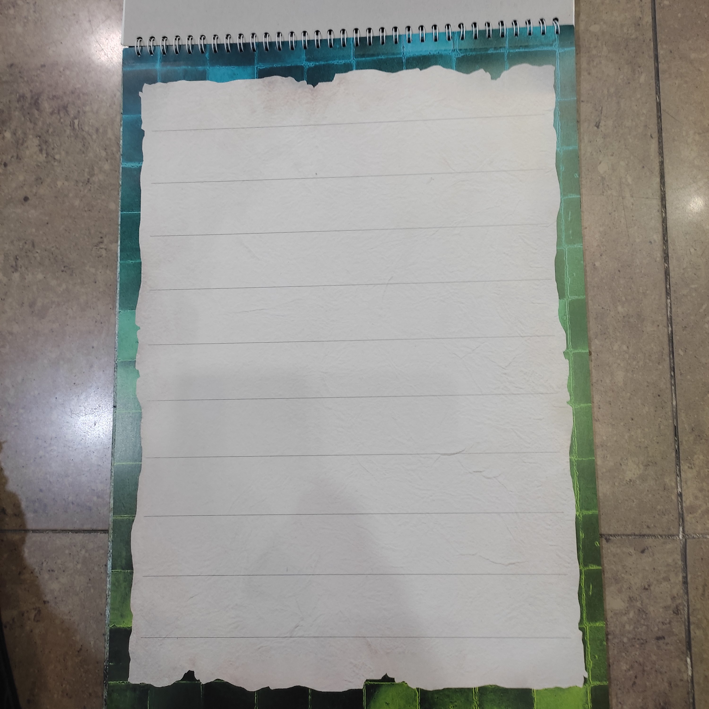 دفتر خوشنویسی گلاسه سخن بزرگ سایز 30در 42 سانتیمتر