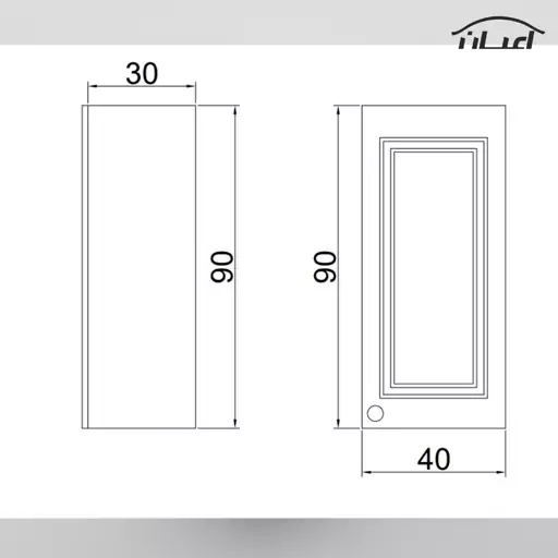 کابینت اعیان مدل FH CM26