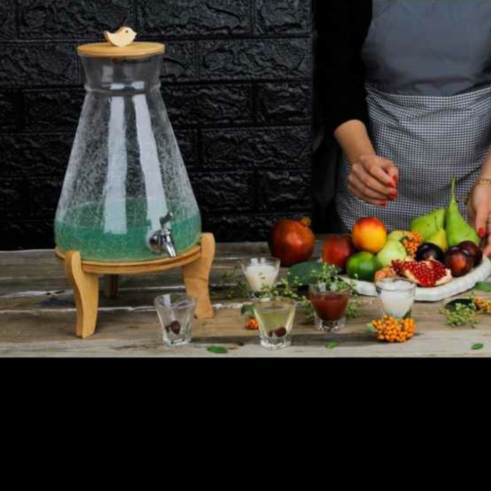 کلمن شیشه ای مدل کوزه(هزینه ارسال به عهده مشتری میباشد)