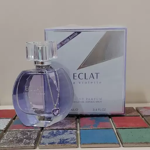 عطر ادکلن اکلت فرگرنس  زنانه (لانوین اکلت)  زنانه اماراتی  حجم 100 میل همراه با یک اسپری 50 میل و زنجیر زنانه 