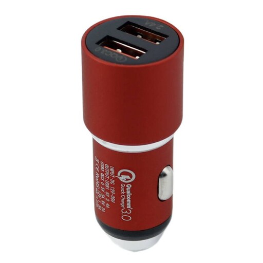 شارژر فندکی فست شارژ Metal Dual USB 5A QC3.0 PD