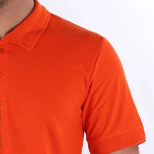 تیشرت جودون مردانه یقه دار  رنگ  نارنجی کد 13