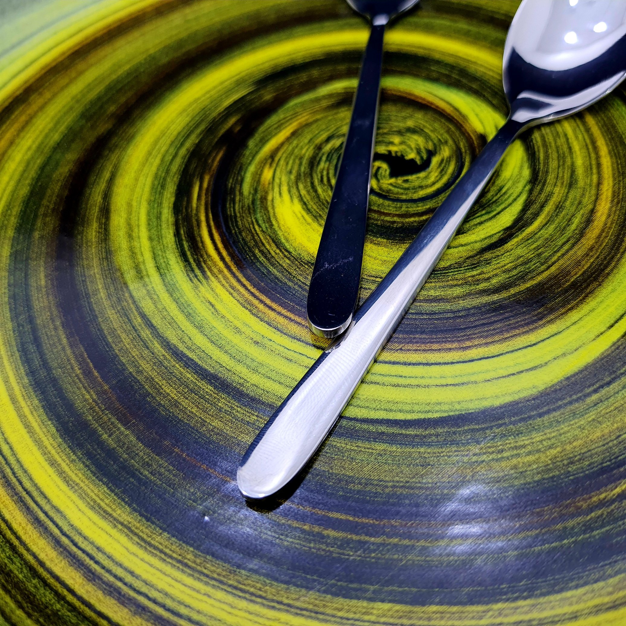 قاشق مربا استیل نگیر گیلدا طرح دونا براق GILDA بسته 12 عددی