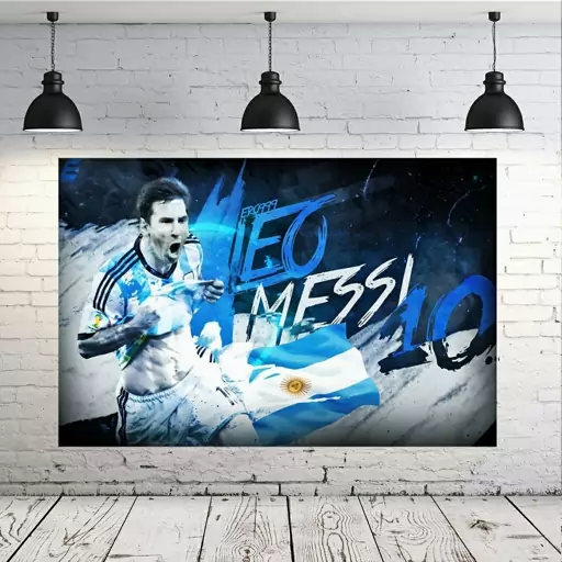 پوستر دیواری طرح قهرمان جهان messi