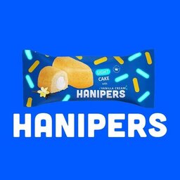 کیک وانیلی هانیپرز با مغزی کرم وانیل HANIPERS -بسته 24عددی