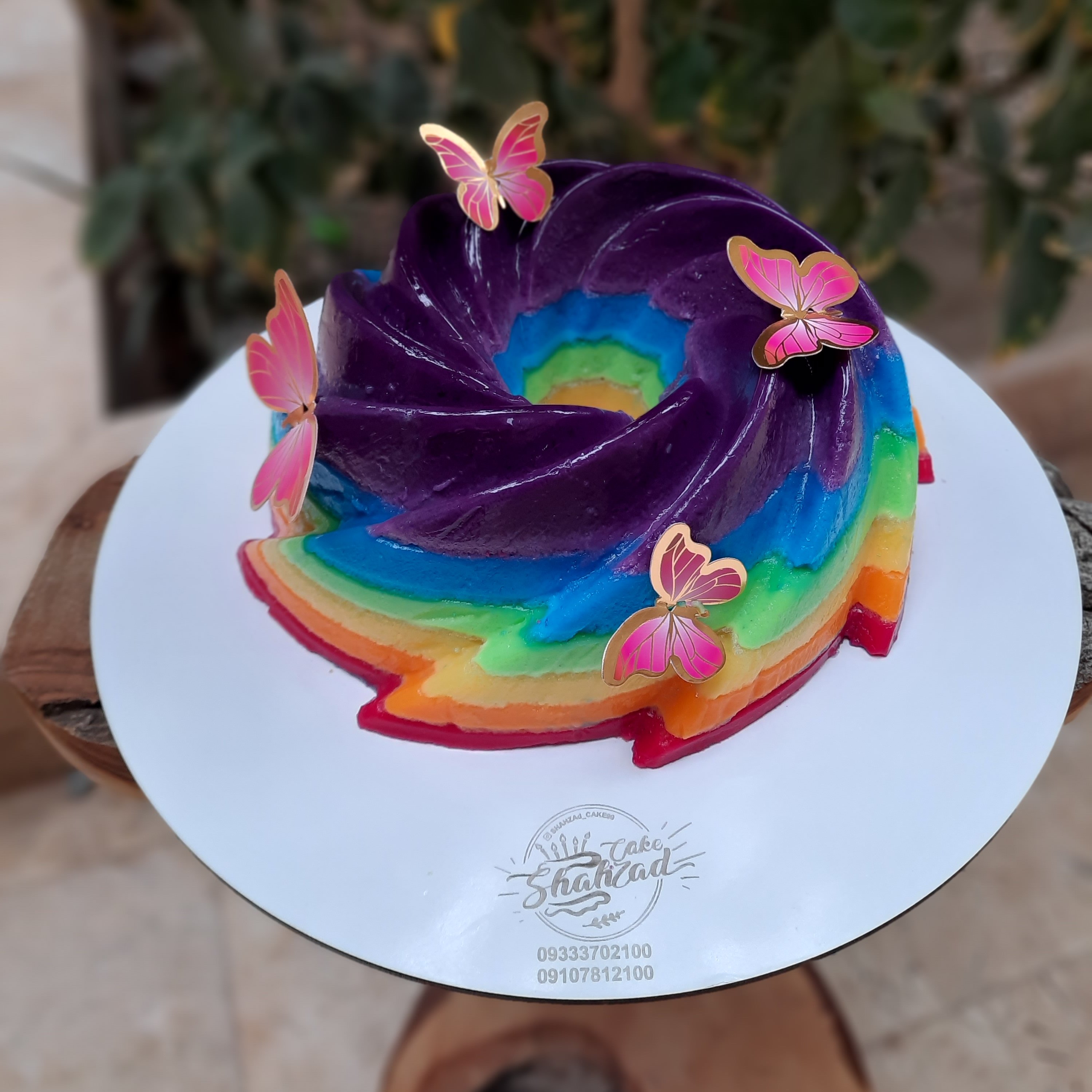 ژله رنگین کمان زیبا و بسیارجذاب برای پذیرایی بصورت تک نفره یاجمعی