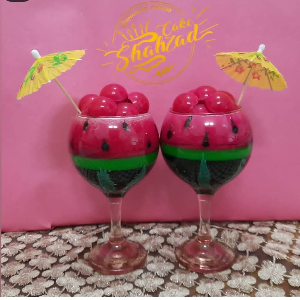 ژله رنگین کمان زیبا و بسیارجذاب برای پذیرایی بصورت تک نفره یاجمعی