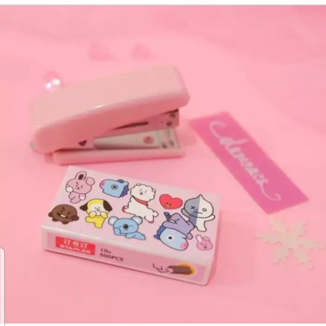 ست مینی منگنه همراه با سوزن منگنه رایگان وارداتی و باکیفیت فانتزی کره ای