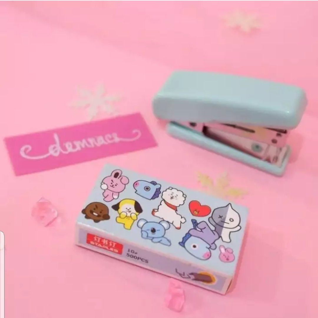 ست مینی منگنه همراه با سوزن منگنه رایگان وارداتی و باکیفیت فانتزی کره ای