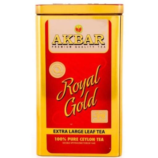 چای رویال گلد Royal Gold اکبر AKBAR قوطی فلزی (250 گرم)