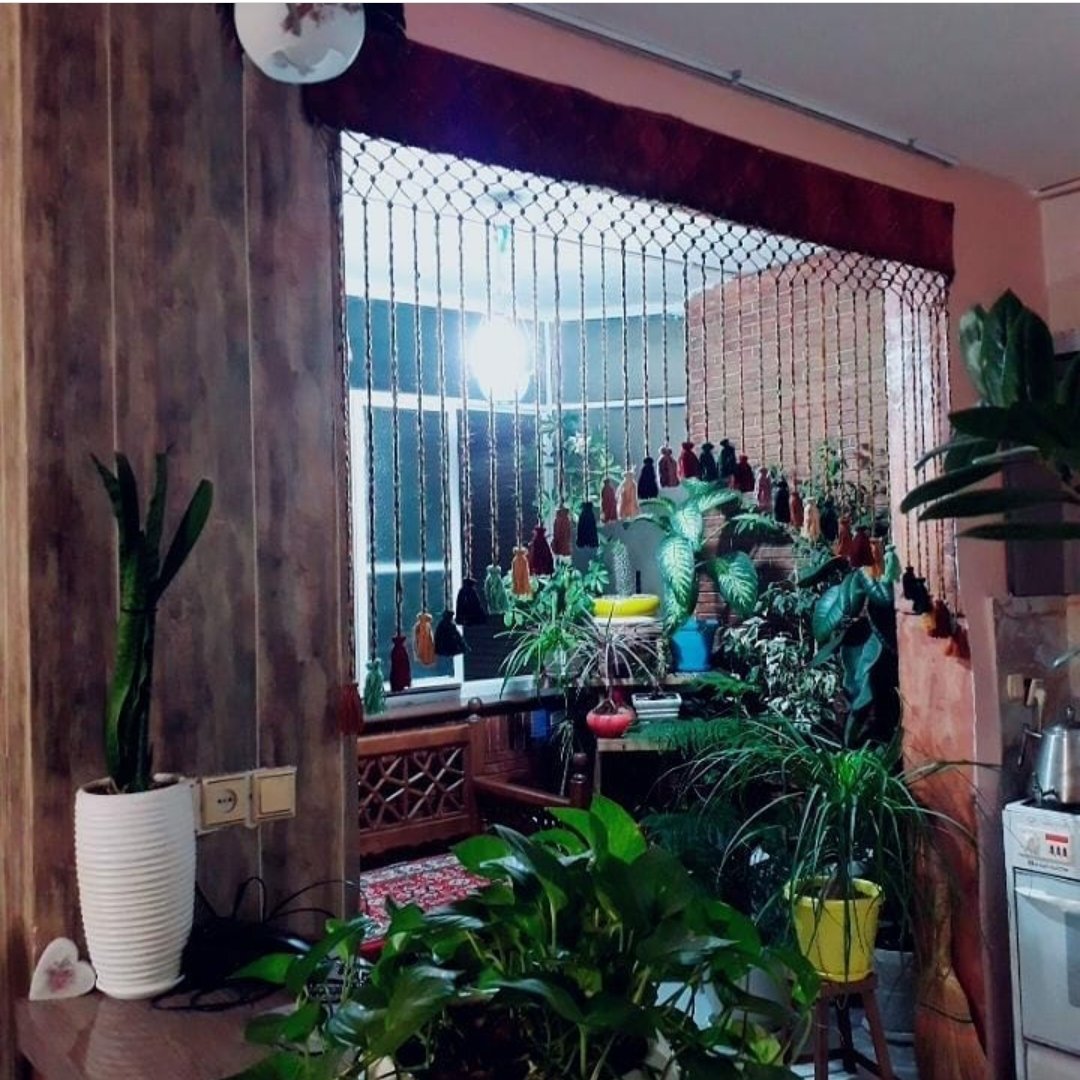 پرده سنتی زنبوری هلالی