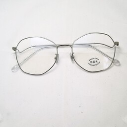 عینک طبی فلزی ظریف نقره ای زنانه و مردانه 