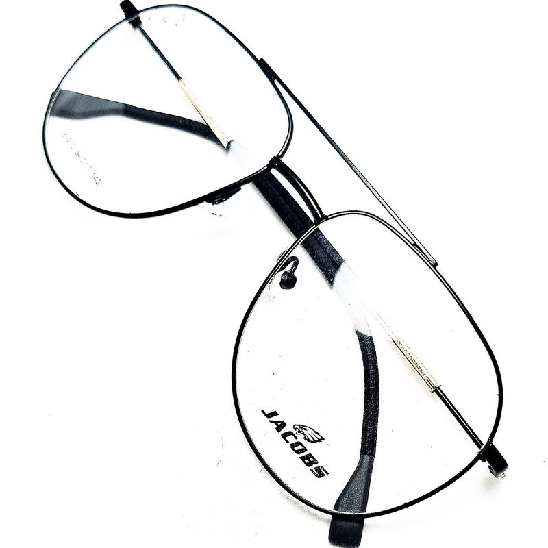 عینک طبی فلزی مردانه و زنانه مشکی کیفیت فوق العاده 