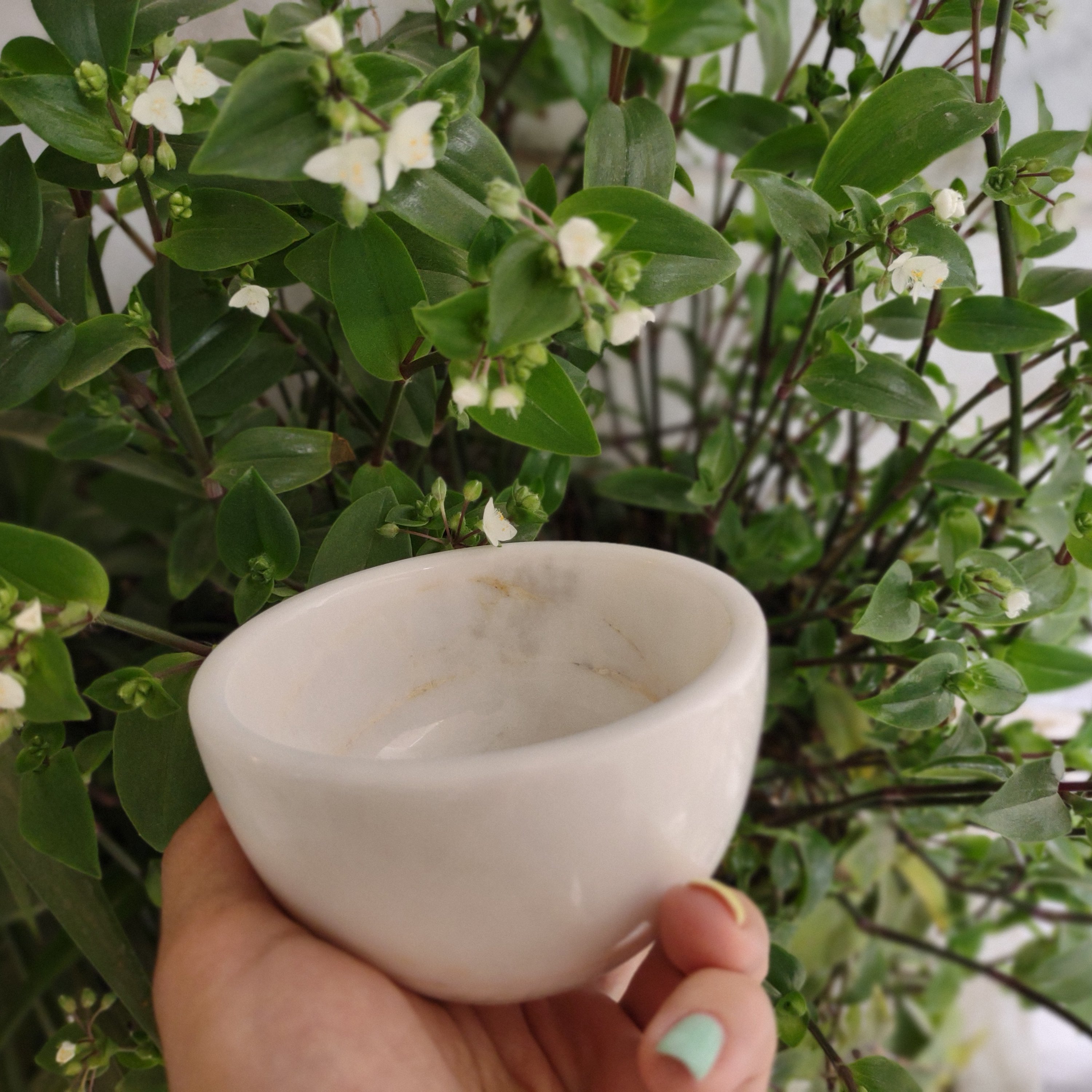 پیاله سنگی  گرد 10 سانتی 