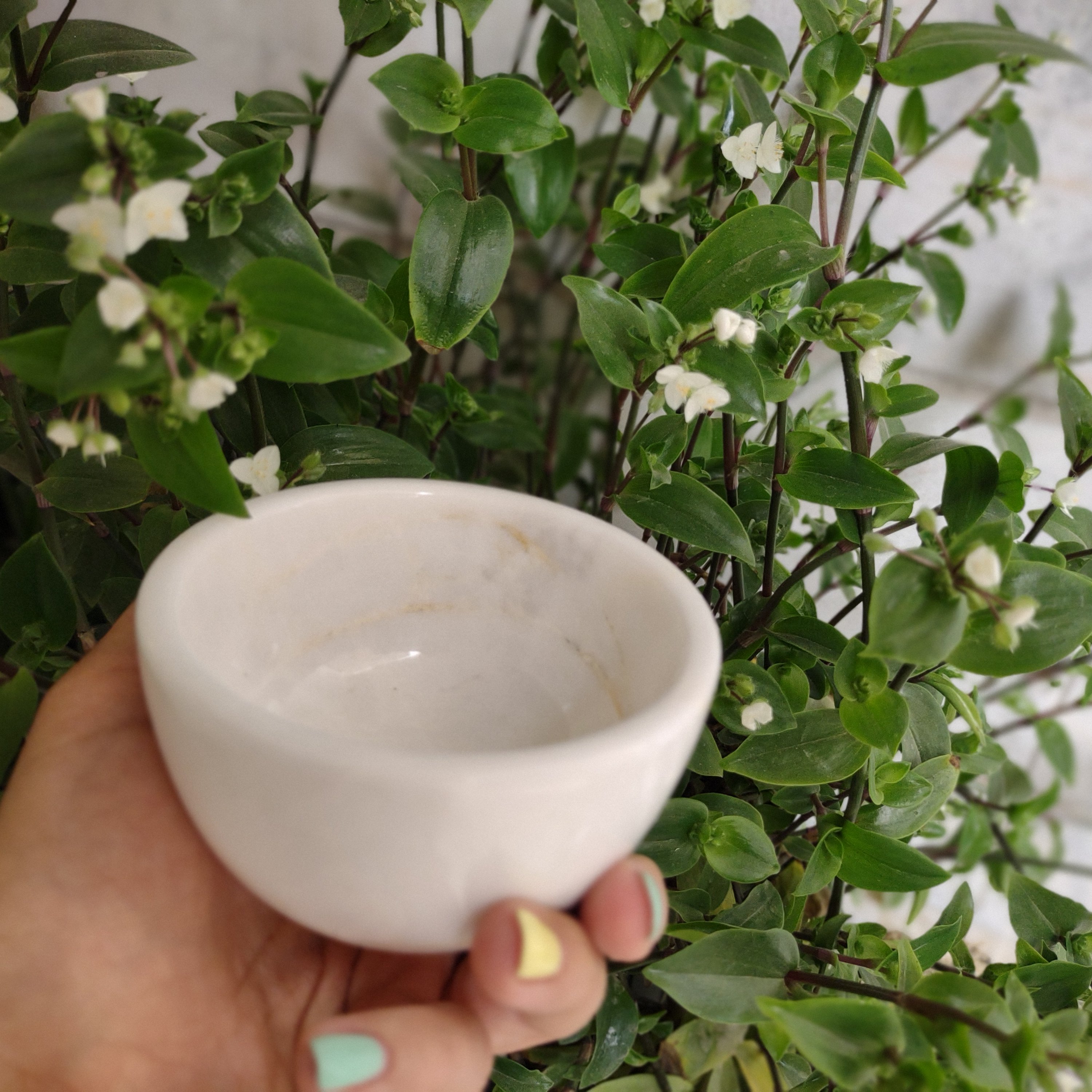 پیاله سنگی  گرد 10 سانتی 