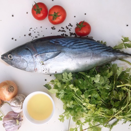 ماهی تن لیان بوشهر صید روز و تازه لطفا با هر سبد خرید 1عدد کائوچوب رو هم انتخاب کنید