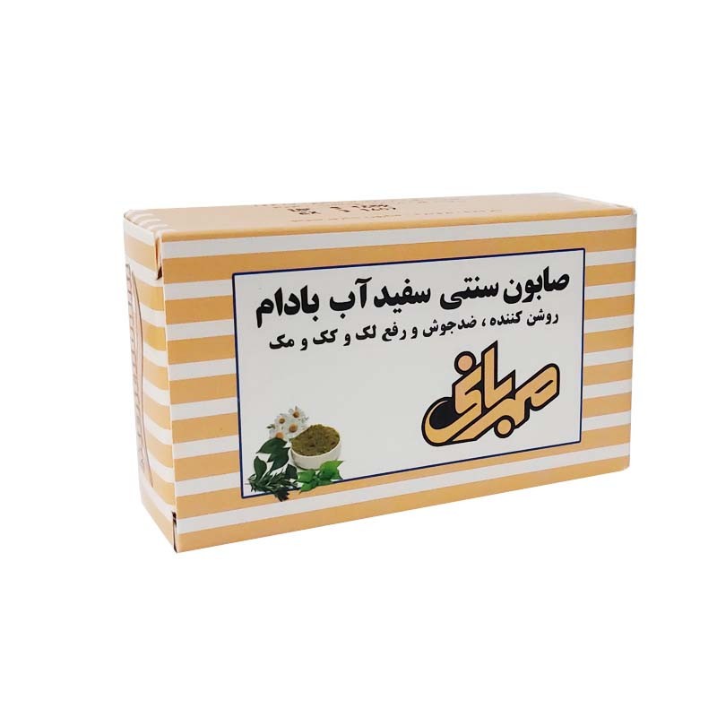 صابون سفید آب بادام مهربانی وزن 95 گرم