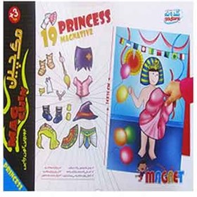 بازی مگ چین جورچین آهنربایی پرنسس گلدونه کتاب