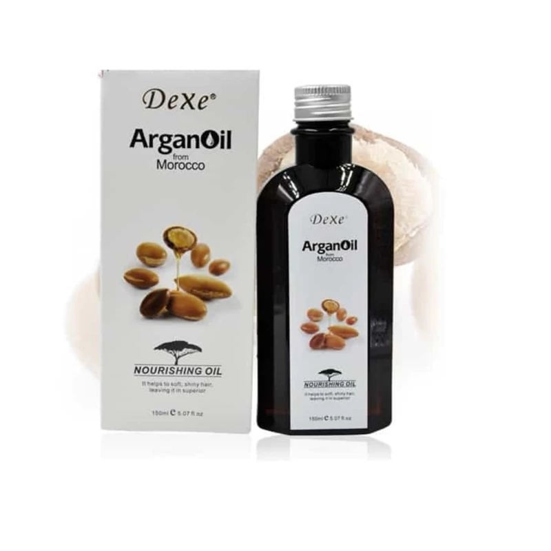 روغن آرگان خالص و عسلی دکس روغن آرگان DEXE بهترین کیفیت در بین روغن ها 100 میل تاثیر گذاری با اولین استفاده