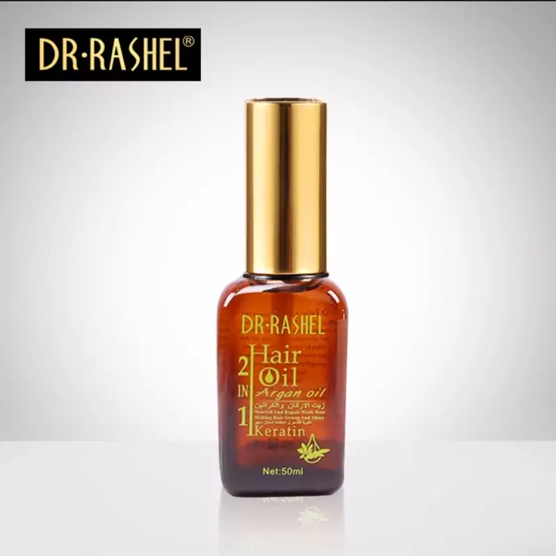 روغن آرگان مخصوص تقویت موی سر و ریش دکتر راشل حجم 50