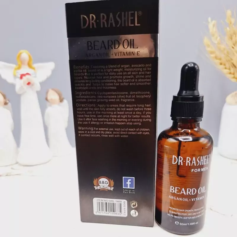 روغن ریش دکتر راشل مدل آرگان و E حجم 50 میلی لیتر