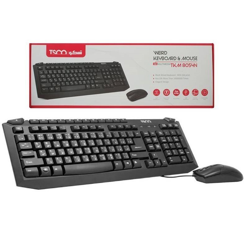 ست ماوس و کیبورد تسکو مدل TKM 8054N باسیم