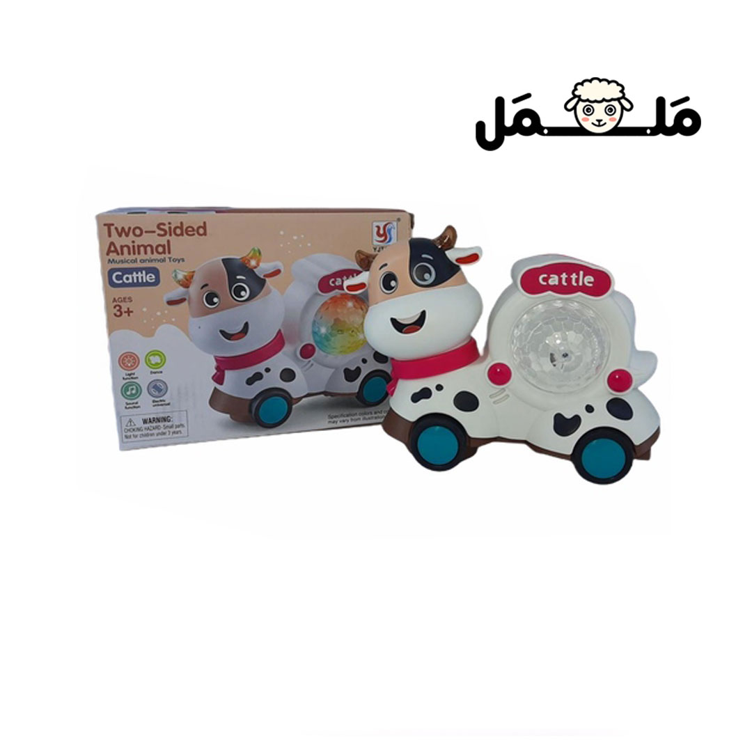 عروسک موزیکال دوچهره (بره – گاو)