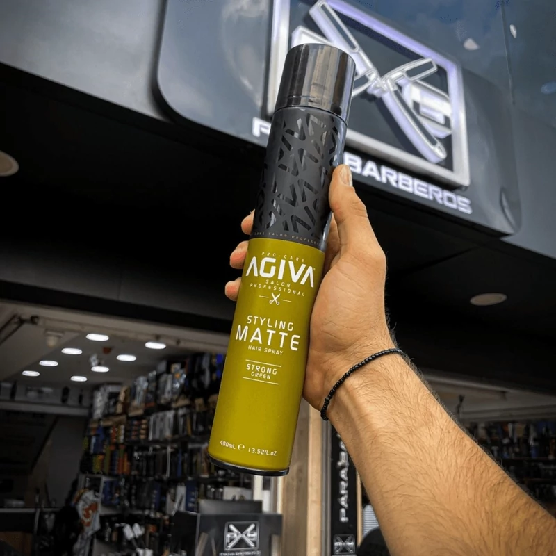 اسپری حالت مو آگیوا Agiva مدل Styling Matte رنگ سبز 400 میلی