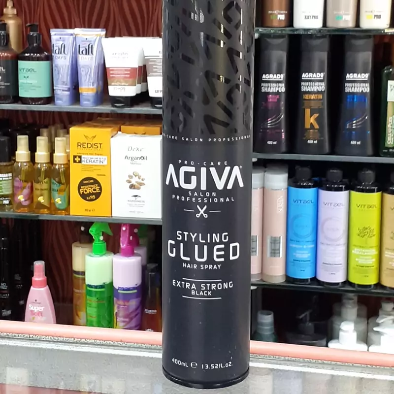 اسپری پرپشت کننده موی آگیوا محصول ترکیه رنگ مشکی 150ml