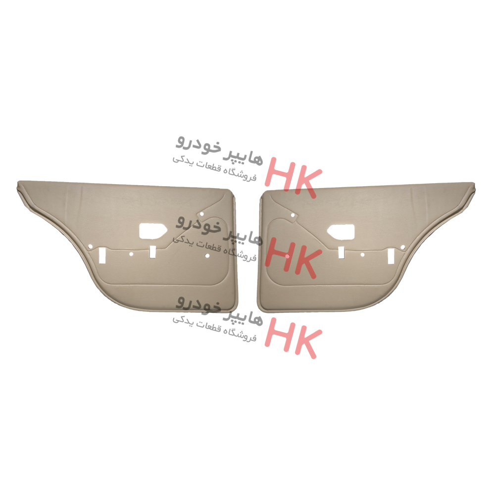 رودری فیبری کرم روشن کد 0079 بسته دوعددی عقب مناسب برای پژو 405