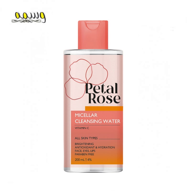 میسلار واتر پتال رز حاوی ویتامین سی مناسب انواع پوست حجم 200 میلی لیتر _ Petal Rose