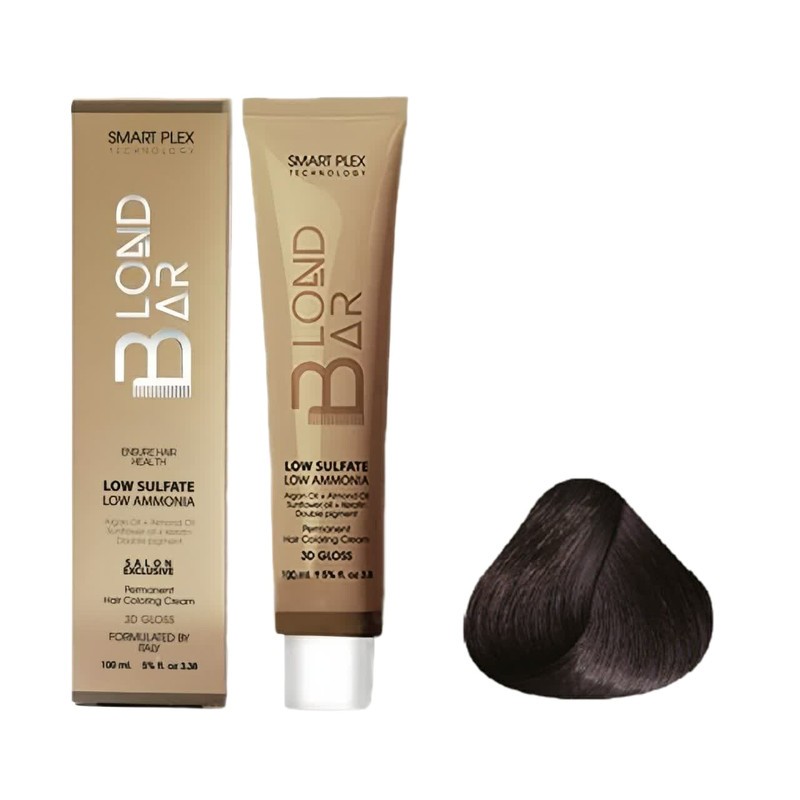 رنگ مو بلوند بار شماره 2 حجم 100 میلی لیتر رنگ قهوه ای خیلی تیره