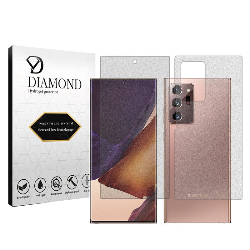 محافظ صفحه نمایش مات دیاموند مدل Tough مناسب برای گوشی موبایل سامسونگ Galaxy Note20 Ultra 5G به همراه محافظ پشت گوشی