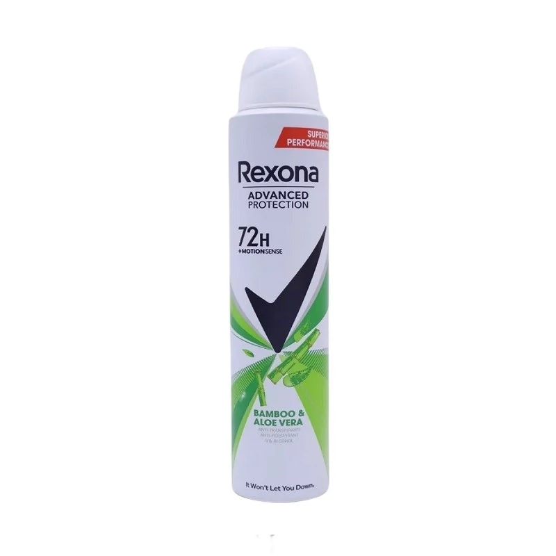 اسپری ضد تعریق زنانه رکسونا 72 ساعته مدل Bamboo Aloe Vera حجم 200 میل