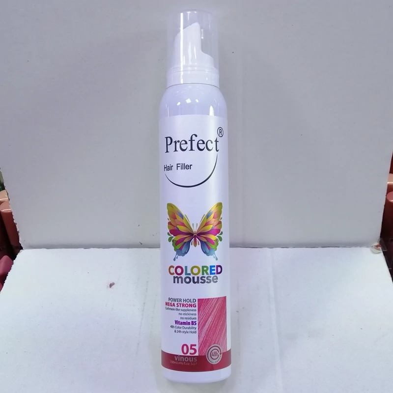 موس مو رنگی فانتزی پرفکت رنگ شرابی 05Prefect Colored Hair Mousse 05-Vinous 150ml