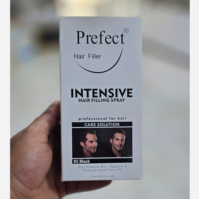 اسپری پرپشت کننده مو پرفکت هیرفیلر شماره 03 حجم 120 میلی لیتر رنگ قهوه ای روشن