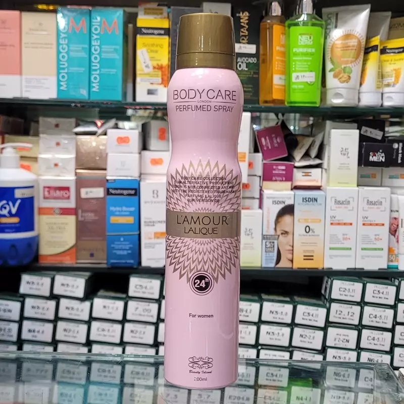 اسپری بدن لالیک لامور بادی کر(Body Care Lalique Lamour)-حجم 200میل با رایحه خنک