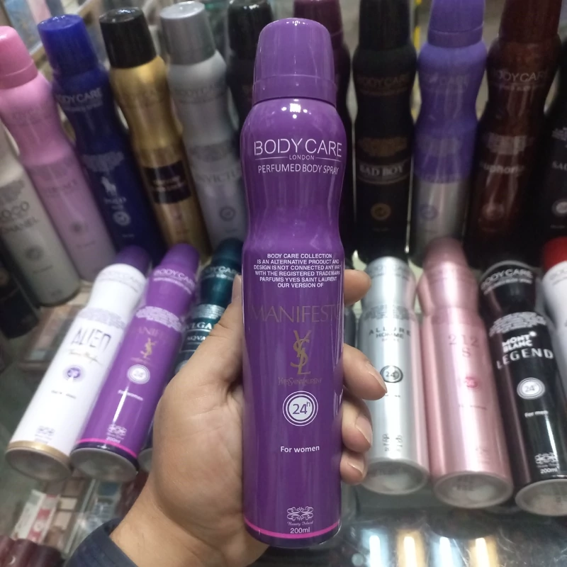 اسپری بادی کر bodycare اسپری بدن رایحه ی منیفستو Manifesto