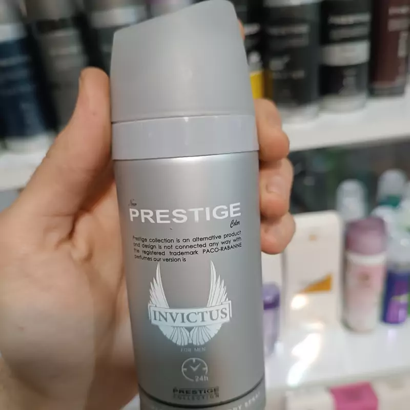 اسپری بدن پرستیژ مدل اینوکتوس invictus حجم 150 میل