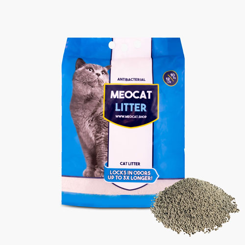 خاک گربه گرانول سوپر کلامپ ساده میوکت مدل MEOCAT Litter Super Clump وزن 10 کیلوگرم