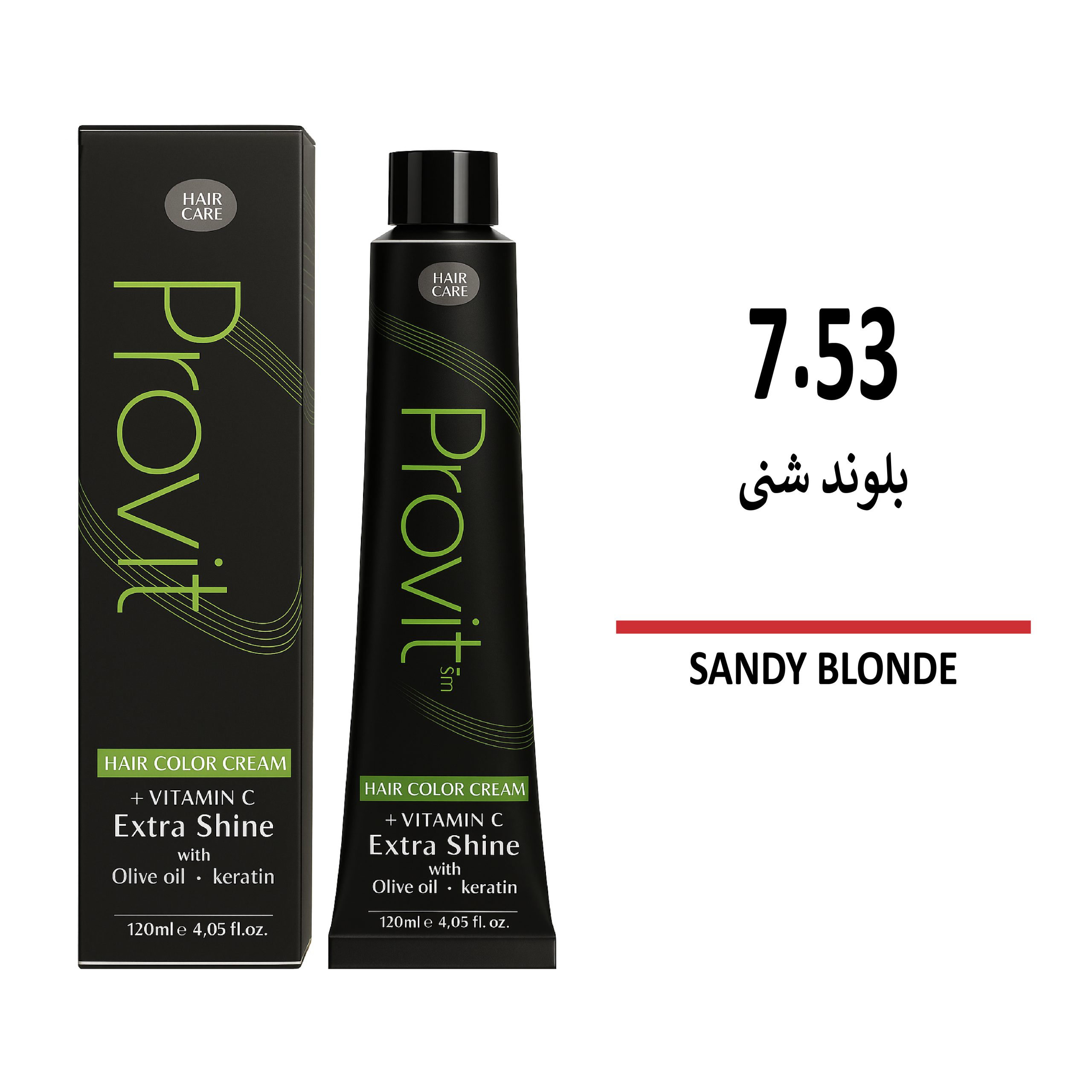 رنگ مو پرویت بلوند شنی 7/53