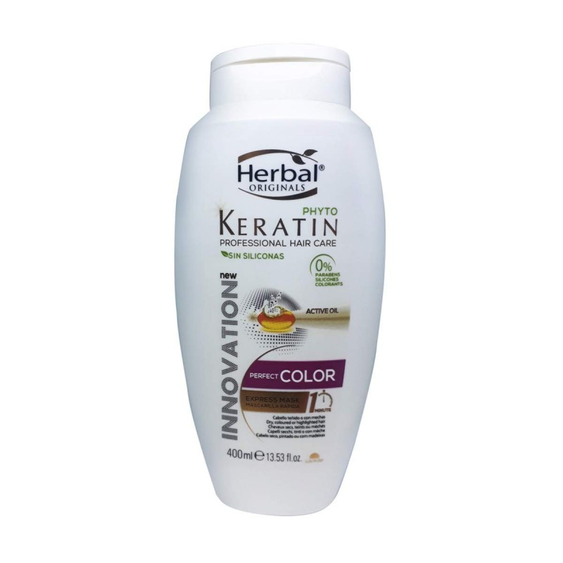 ماسک موهای رنگ شده هربال Phyto Keratin Perfect Color حجم 400 میل