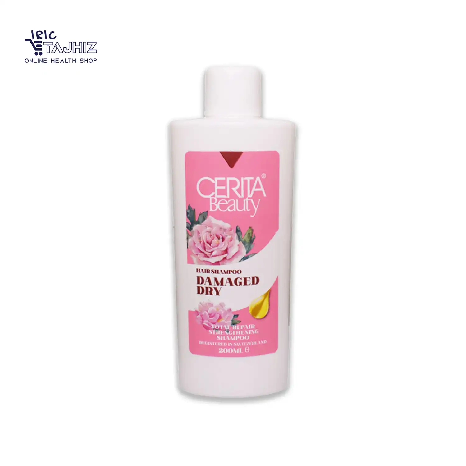 شامپو دمیج مناسب موهای خشک و آسیب دیده سریتا Cerita حجم 200mL