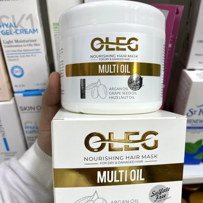 ماسک موی بدون سولفات اولگ OLEG مدل مولتی اویل