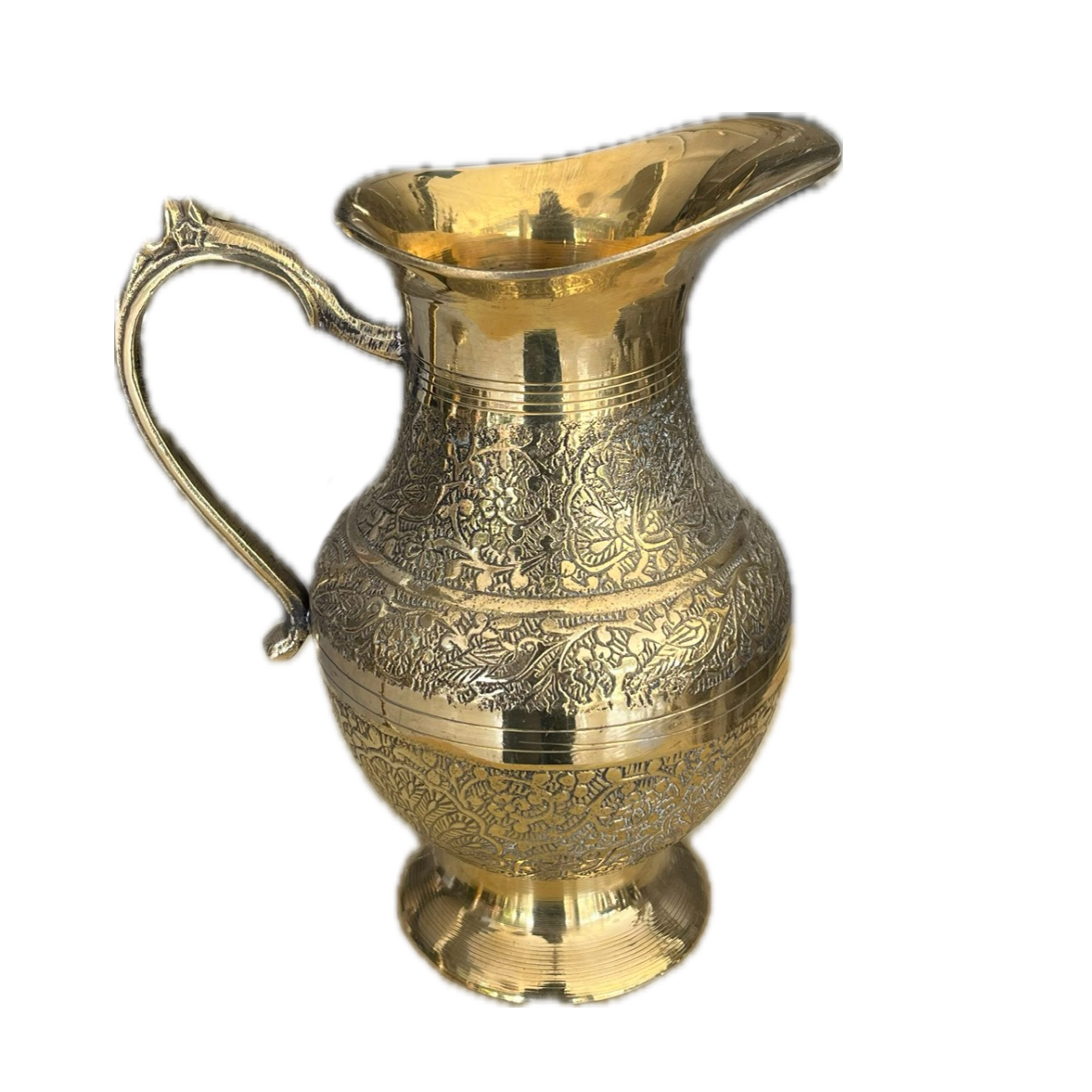 پارچ برنجی طرح طاووس هندی