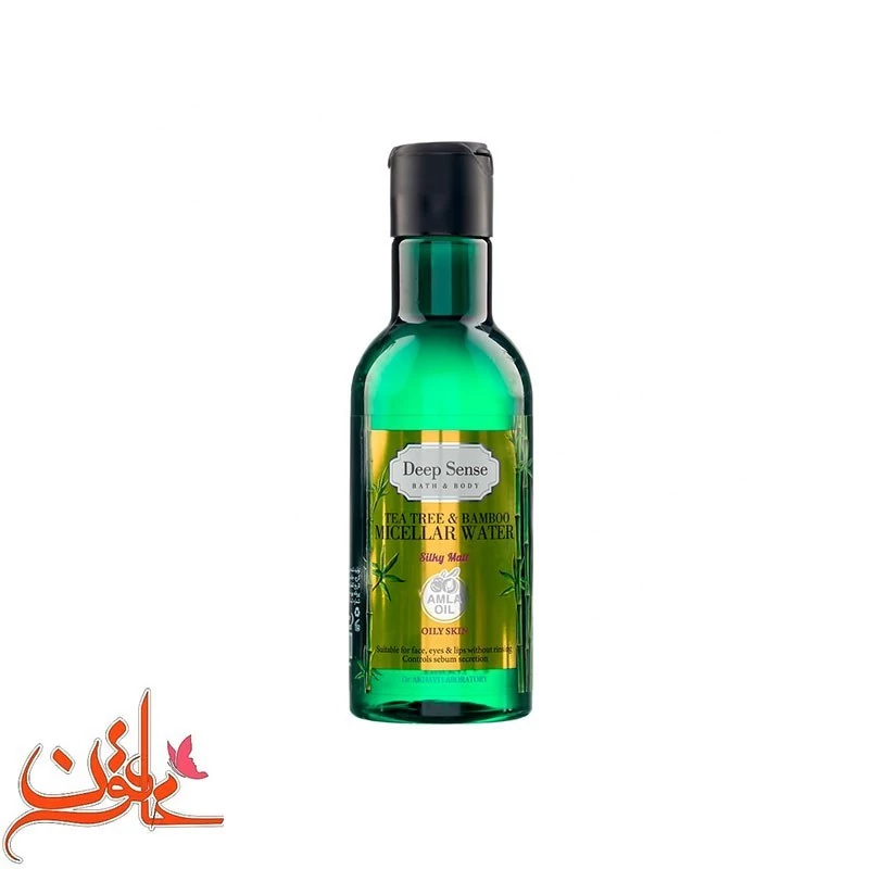میسلارواتر دیپ سنس مناسب پوست چرب مدل بامبو و روغن درخت چای