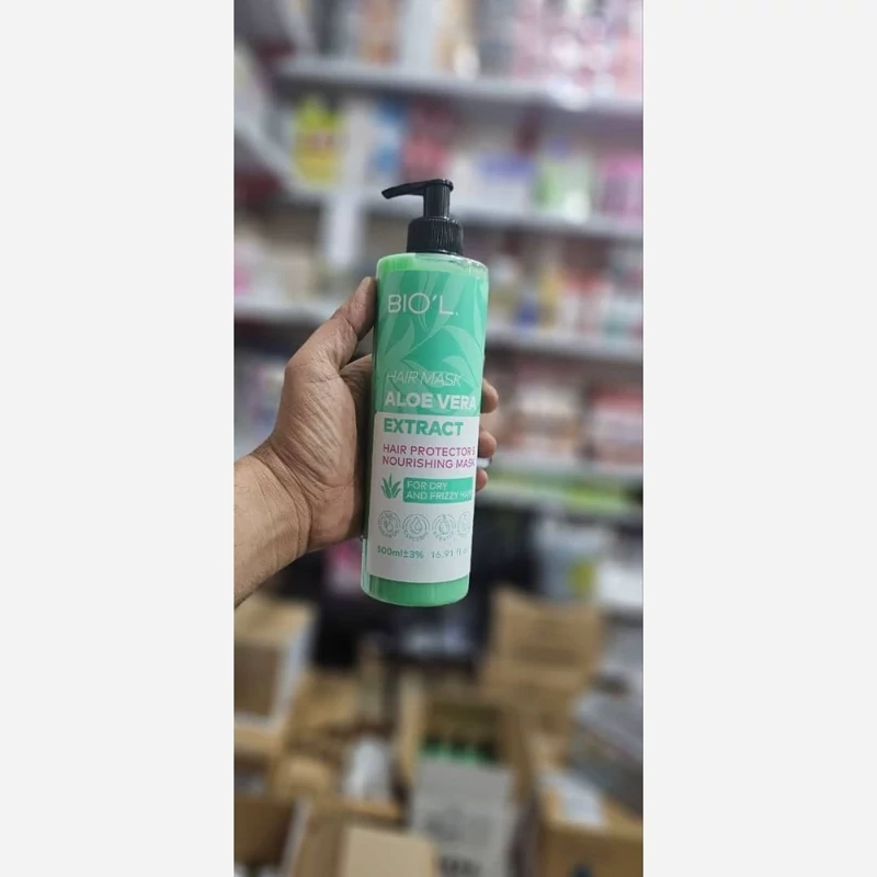 ماسک مو بیول مدل آلوئه ورا حجم 500 میلی لیتر