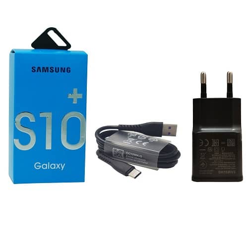 کلگی شارژر سامسونگ S10 پلاس فست شارژ QC3 به همراه کابل تایپ C