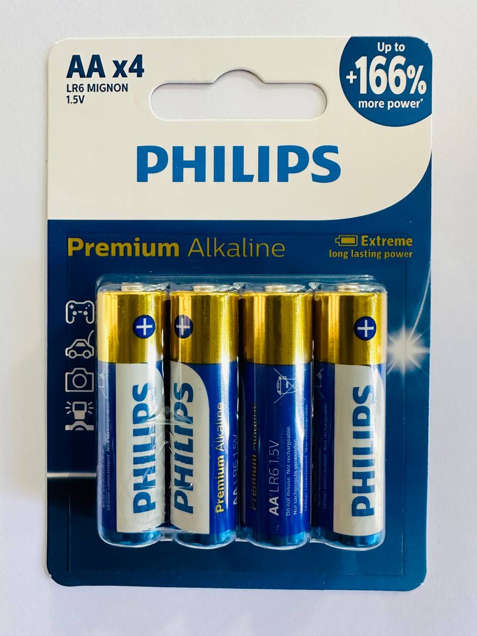 باتری قلمی فیلیپس مدل Permium Alkaline بسته 4 عددی
