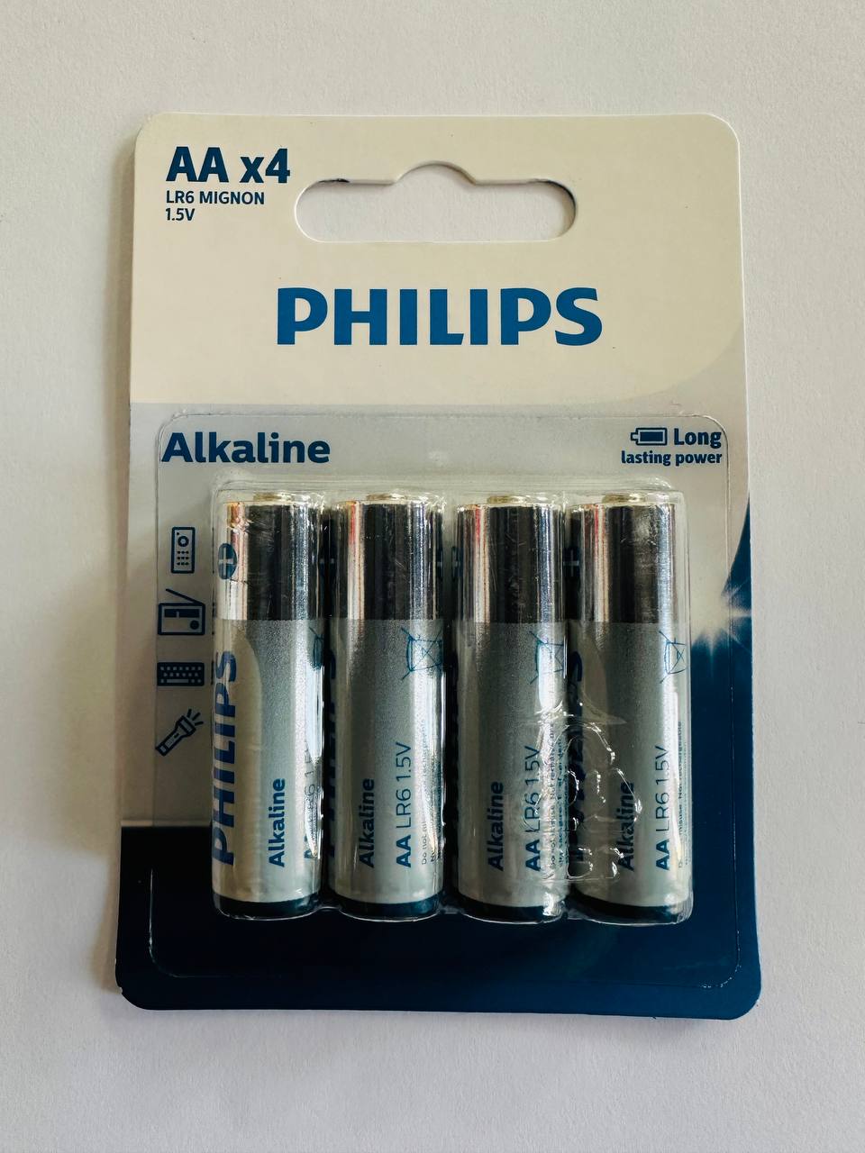باتری قلمی فیلیپس مدل Alkaline بسته 4 عددی